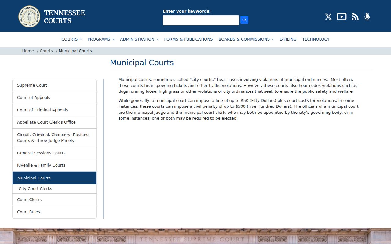 Stewart County municipal warrant records and city court scope
